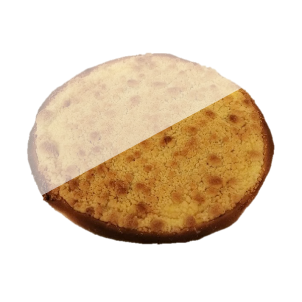 kruimel puddingvlaai half
